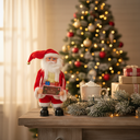 Santa Claus Figurine with Gift Tray