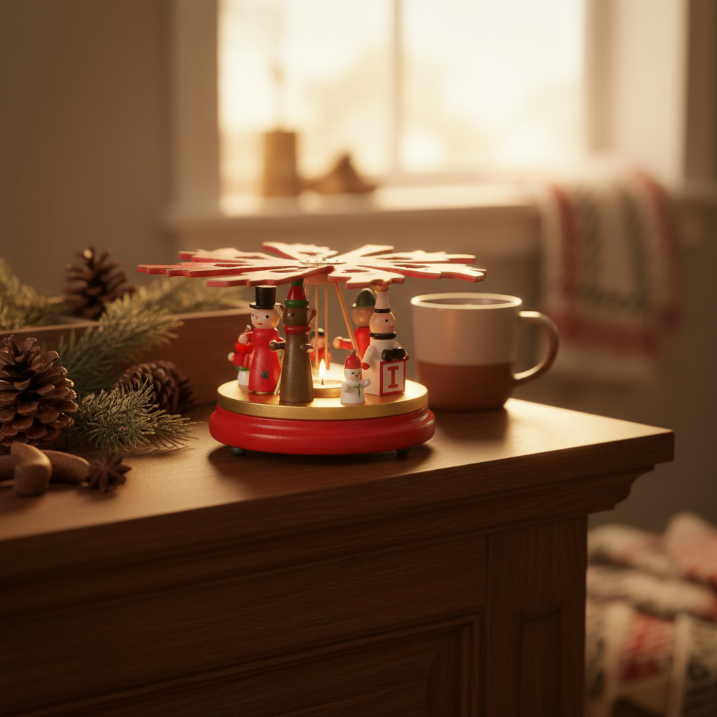 Wooden Christmas Ornament Set