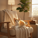 Orange Tabby Cat Plush Toy