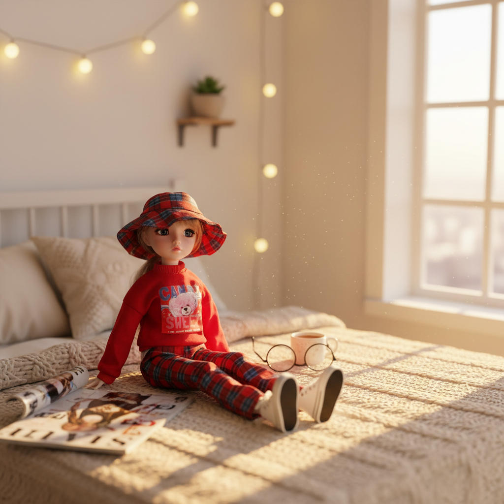 Plaid Outfit Doll