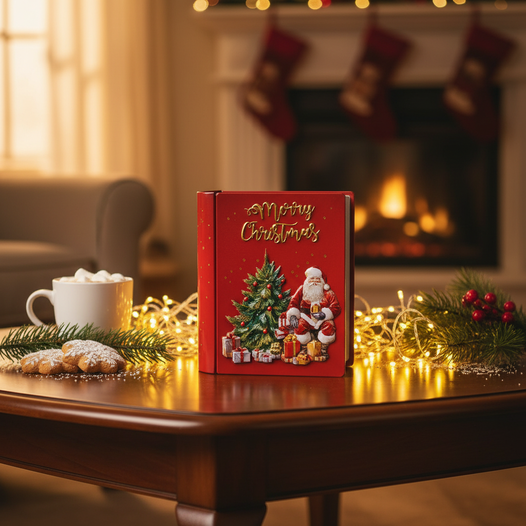 Merry Christmas Decorative Book Box