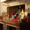 Artificial Christmas Berry and Pine Arrangement