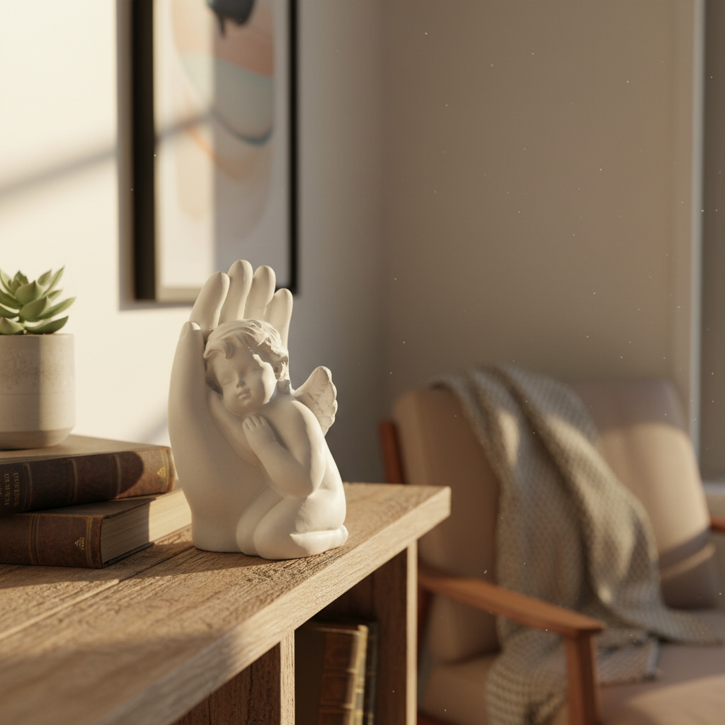 Angel in Hand Figurine