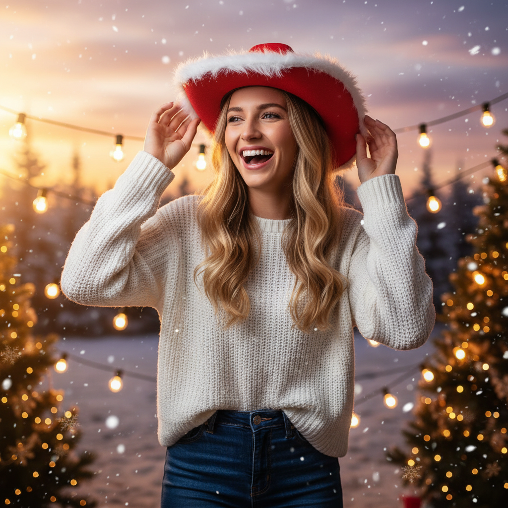 Santa Cowboy Hat