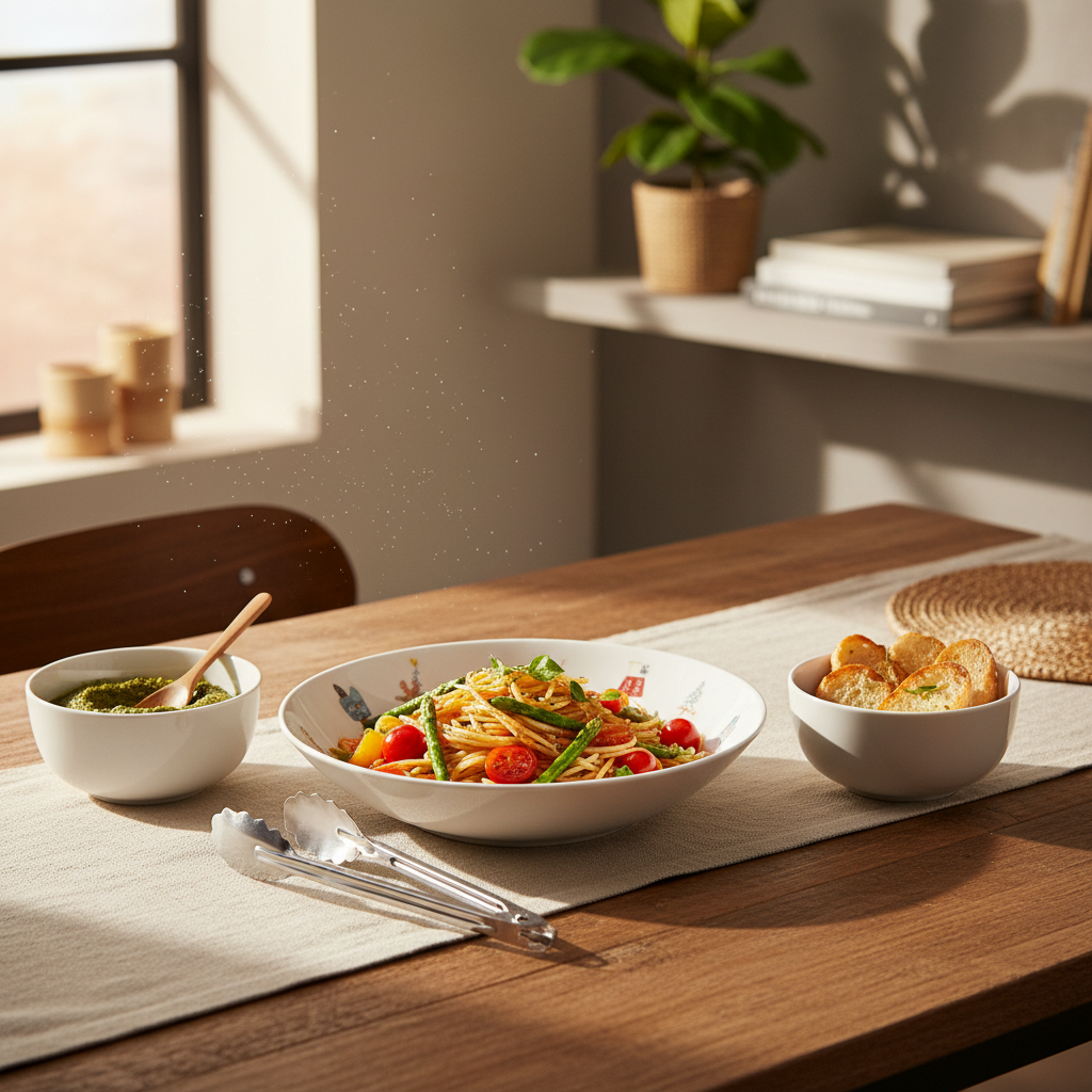 Ceramic Bowl and Plate Set