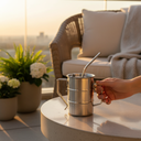 Stainless Steel Mug with Straw