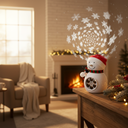 Snowman Shaped Christmas Projector Light