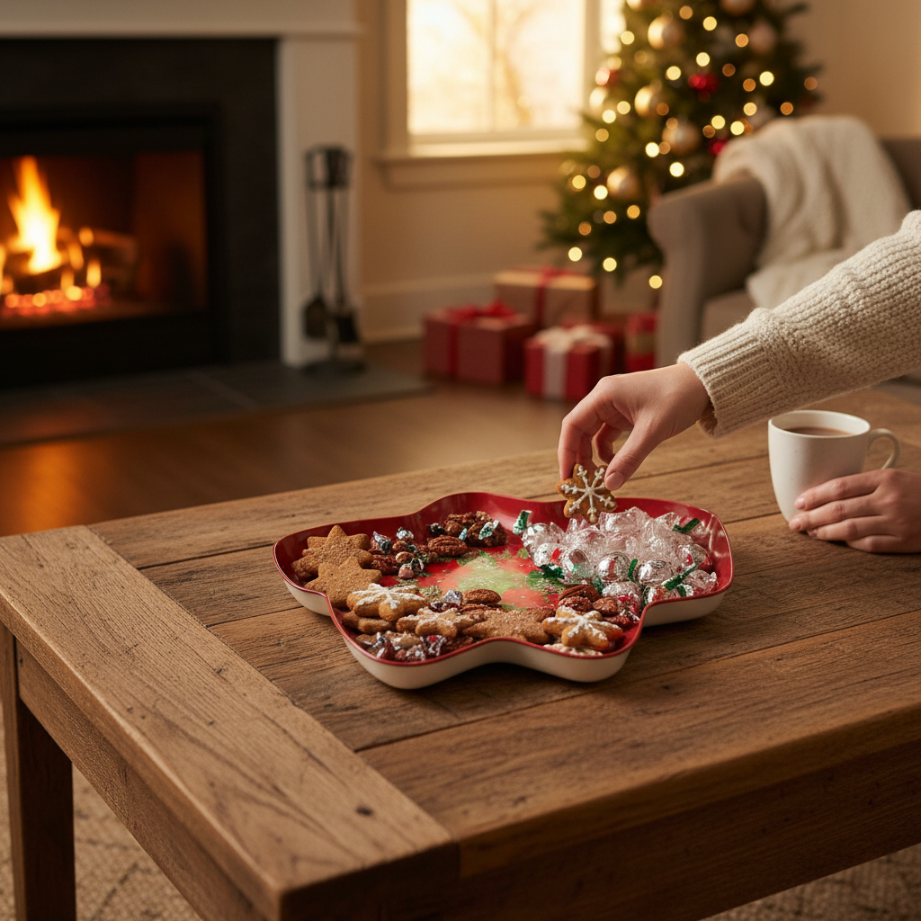 Christmas Tree Shaped Serving Tray