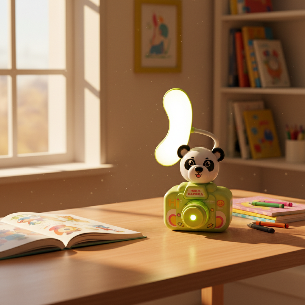 Panda Cartoon Mini Camera LED Night Lamp