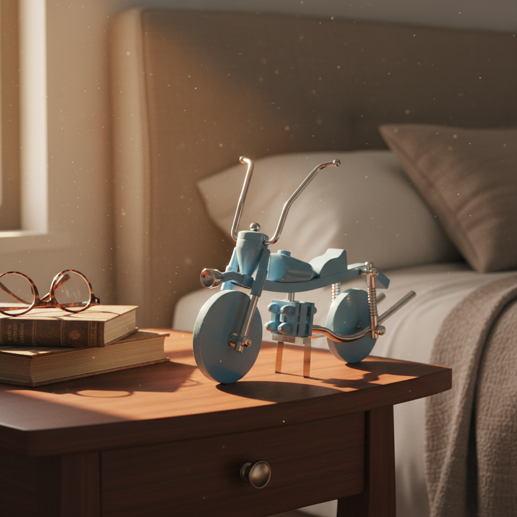 Motorcycle Shaped Table Clock