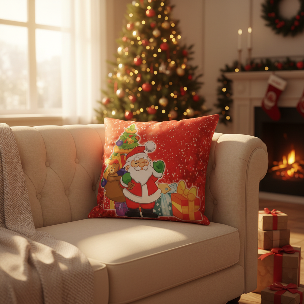 Santa Claus Christmas Cushion