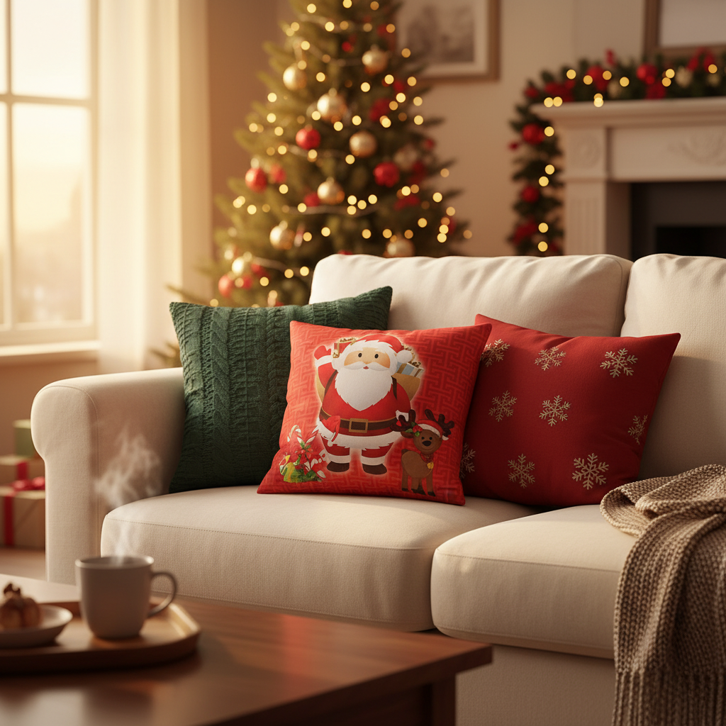 Santa Claus Decorative Cushion