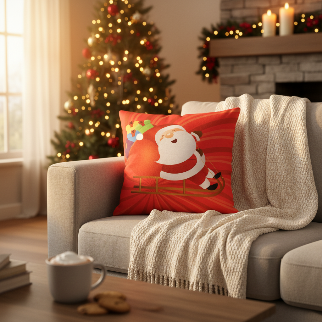 Santa Claus Decorative Cushion