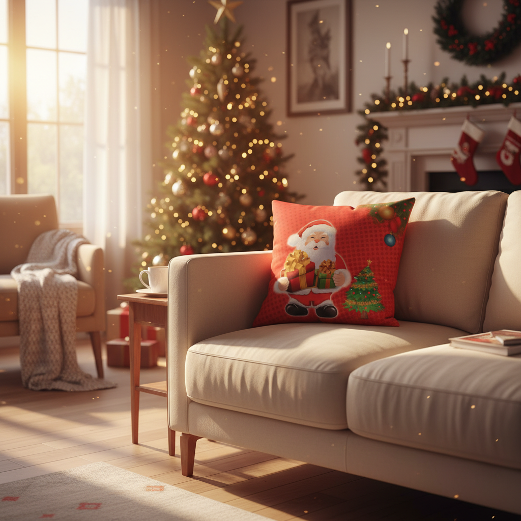 Santa Claus Christmas Cushion