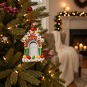 Gingerbread House Photo Frame Ornament