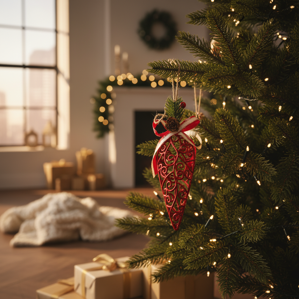 Red Decorative Christmas Ornament