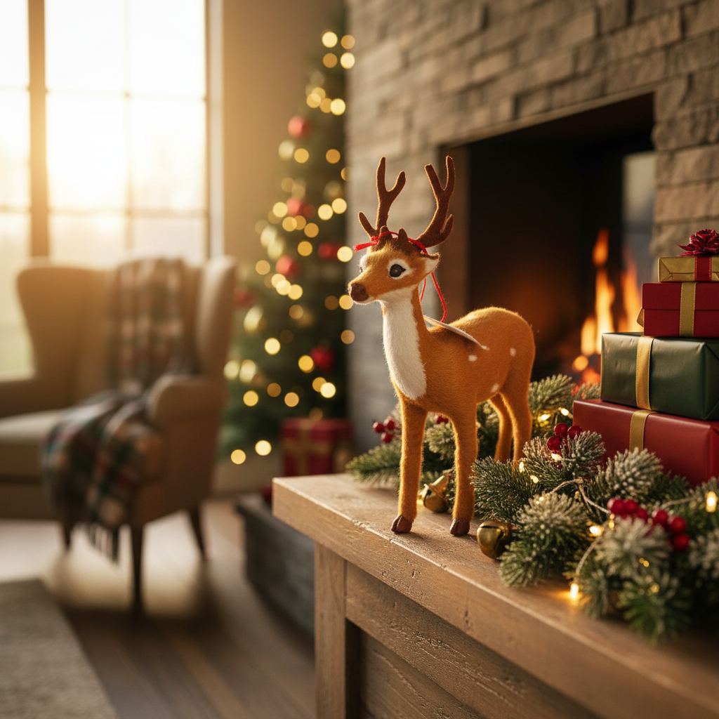 Artificial Deer Figurine