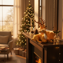 Plush Deer Figurine Set