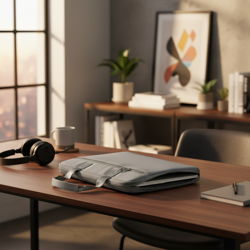 Grey Laptop Sleeve Bag