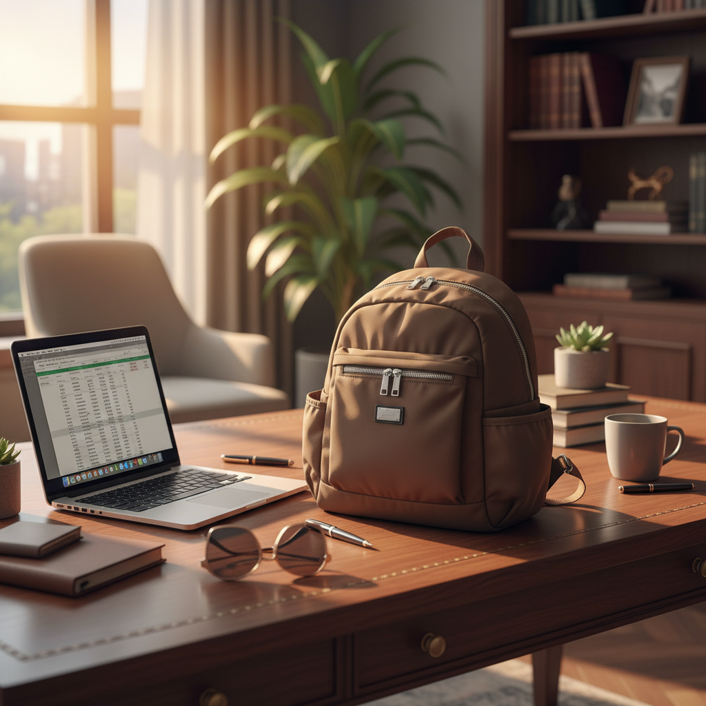 Brown Casual Backpack