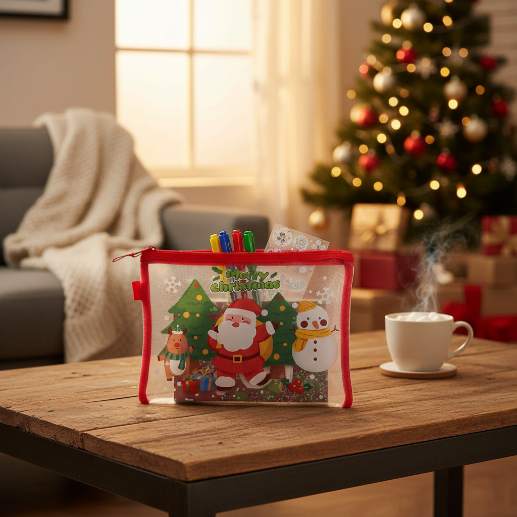 Merry Christmas Zipper Pouch