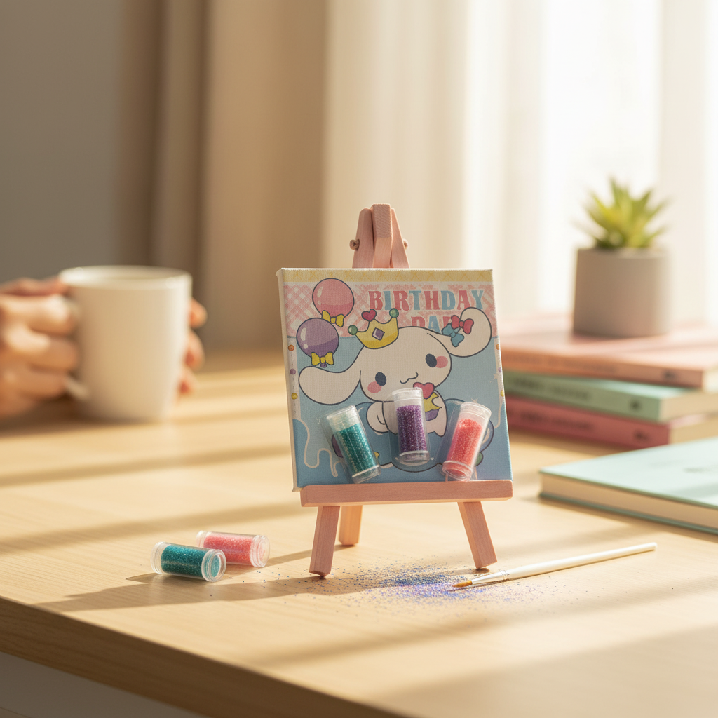 Birthday Day Gold Dust Painting Set