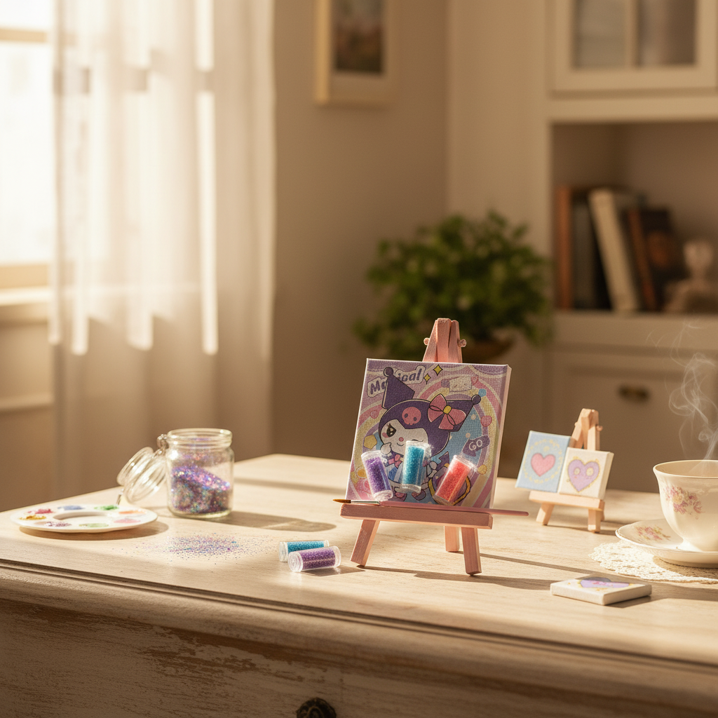 Gold Dust Painting Set - Kuromi Theme