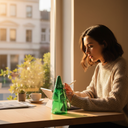 Green Tree Shaped Water Bottle