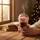 Snowman Glitter Tumbler