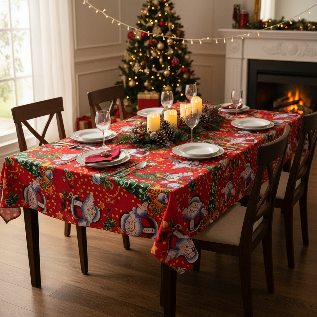 Merry Christmas Tablecloth