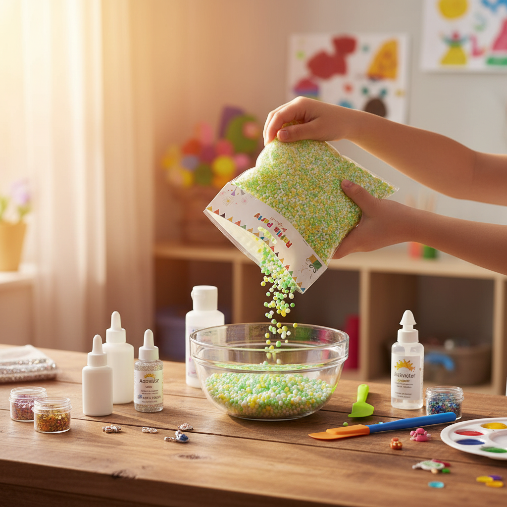 Raffia Party Foam Beads