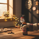 Santa Claus Refrigerator Magnet Bottle Opener