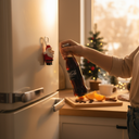 Santa Claus Refrigerator Magnet Bottle Opener