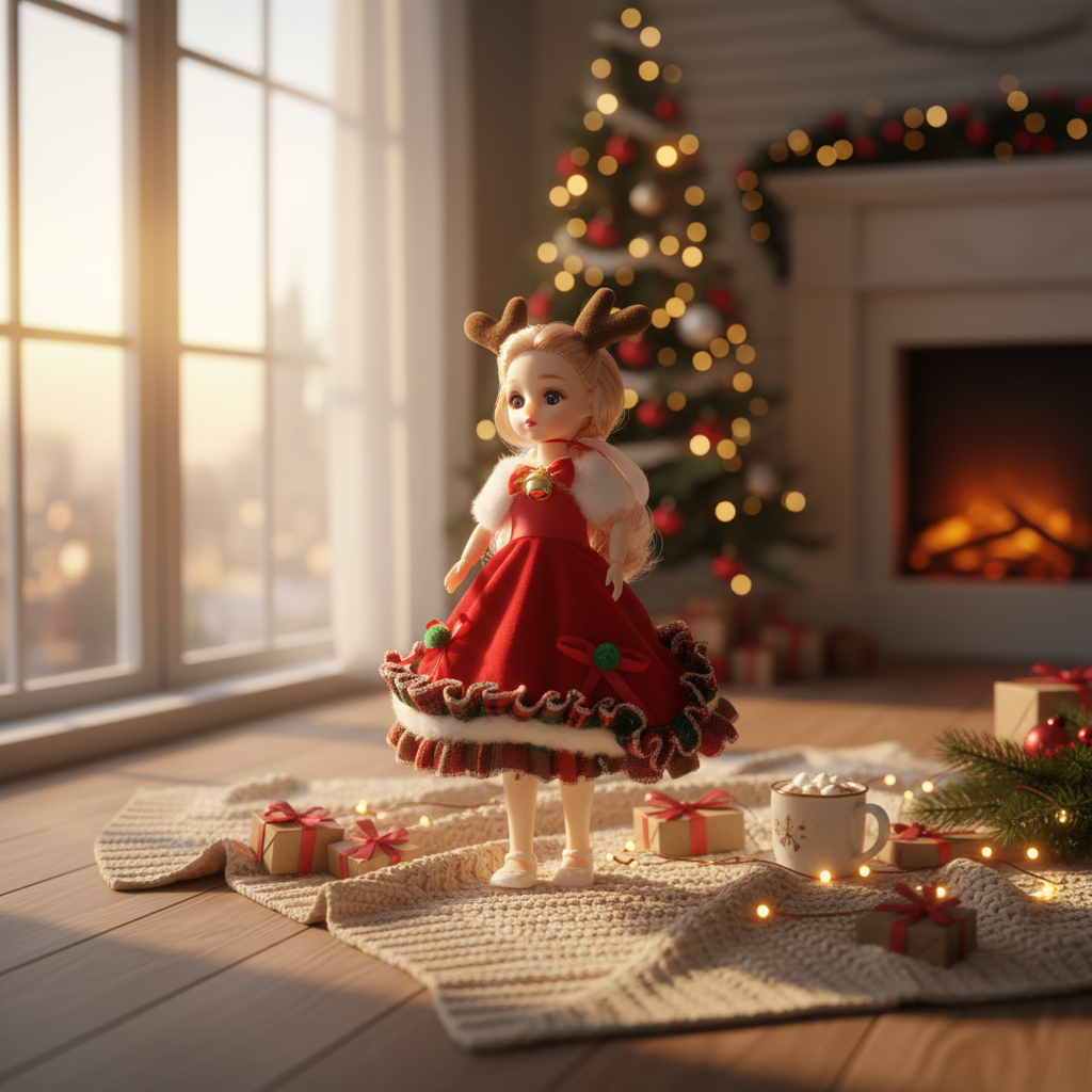 Christmas Reindeer Doll