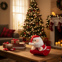 Santa Claus Plush Toy with Blanket