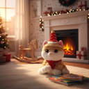 Christmas Cat Plush Toy