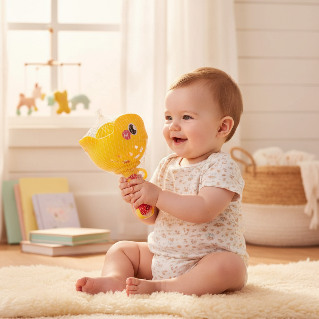 Duck Shaped Baby Rattle