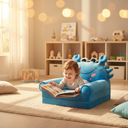 Blue Crab Plush Kids Sofa