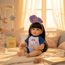 Baby Doll with Purple Headband