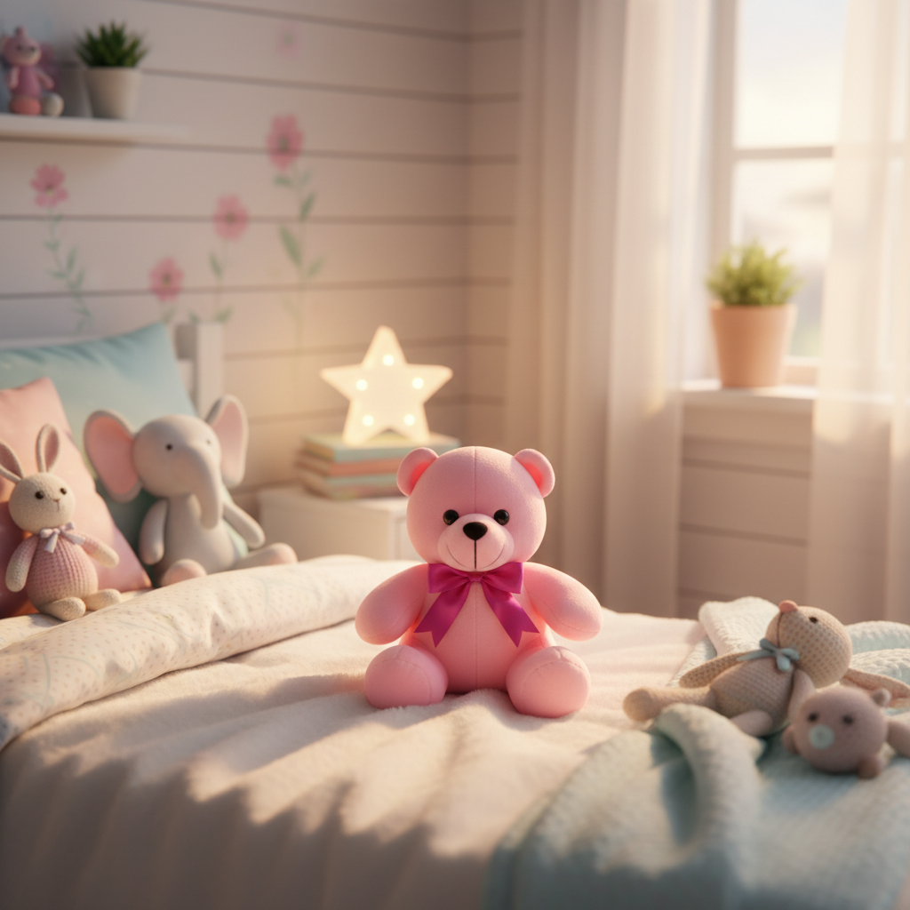 Pink Teddy Bear Soft Toy