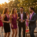 Pink Bead Necklace Set