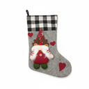Christmas Stocking with Gnome Decoration
