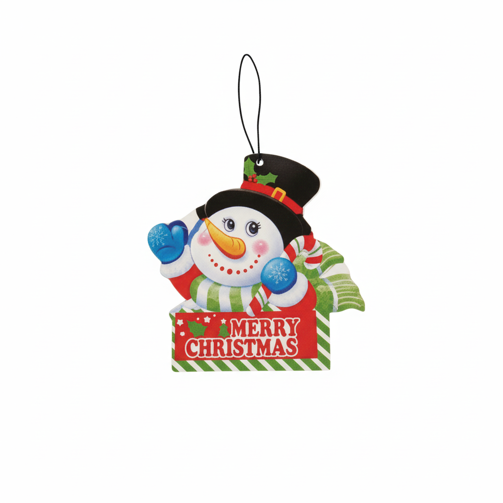 Merry Christmas Snowman Hanging Ornaments