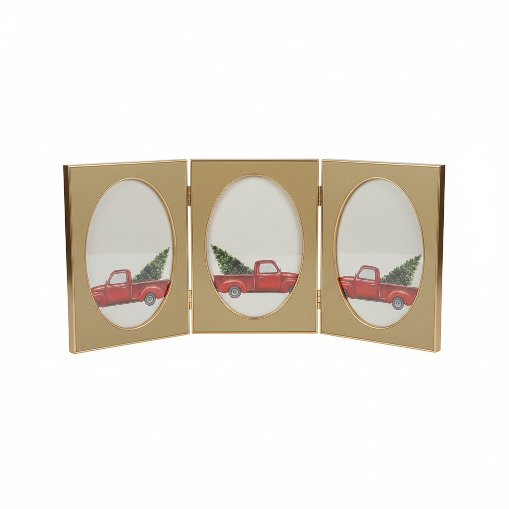 Triple Hinged Photo Frame