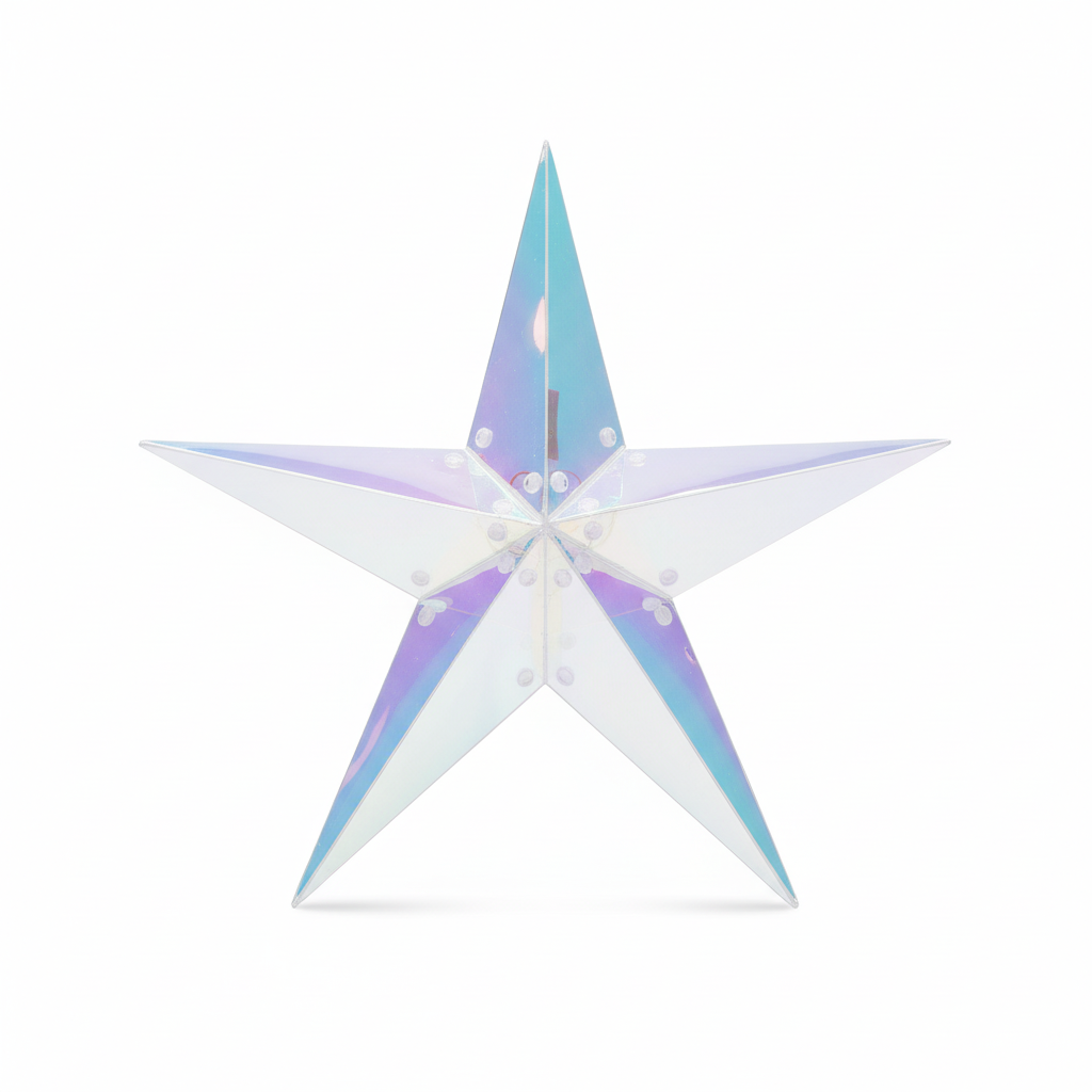 Iridescent Star Hanging Ornament