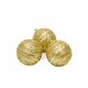 Gold Glitter Christmas Ornaments