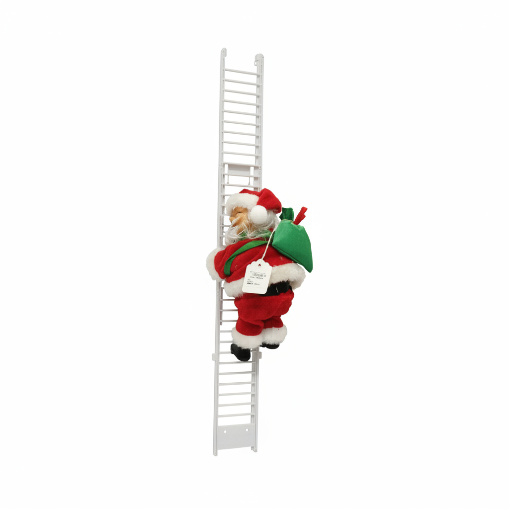 Santa Climbing Ladder Decoration