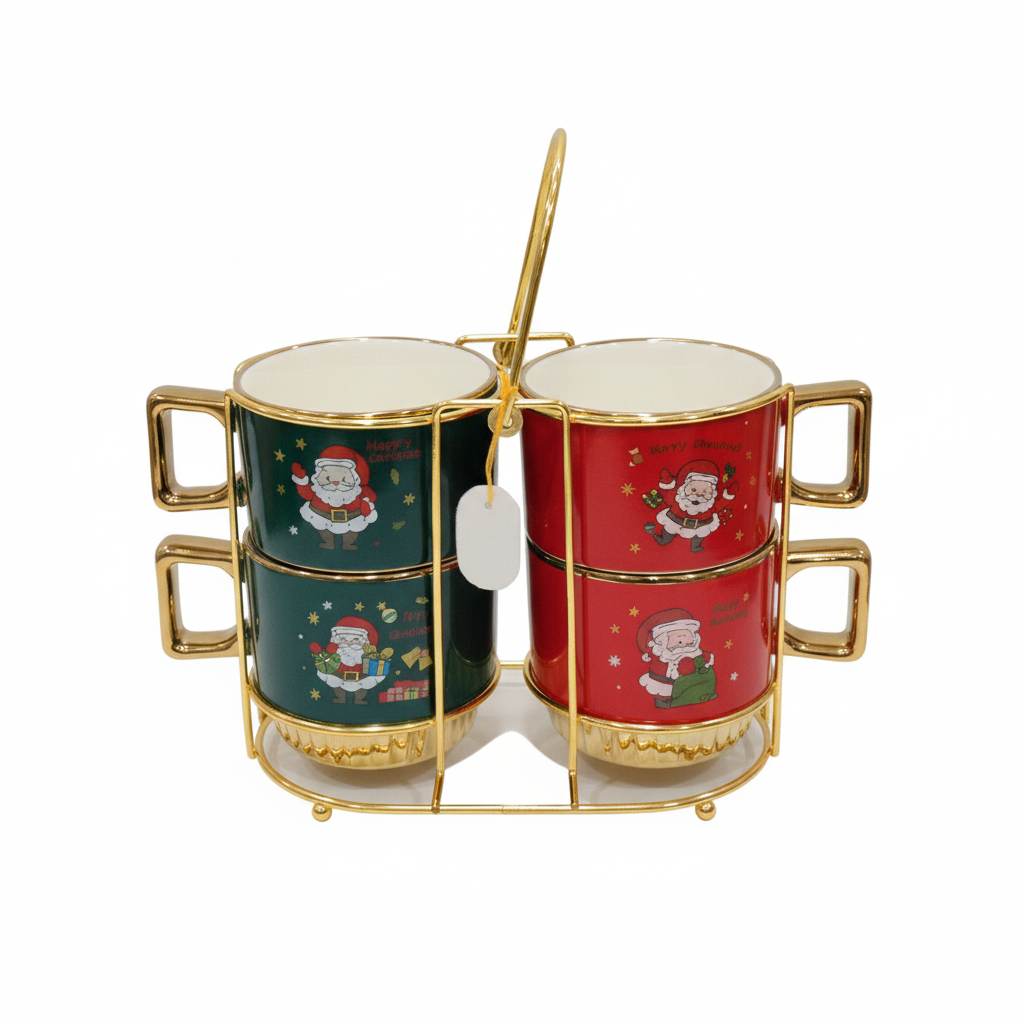 Christmas Santa Mug Set
