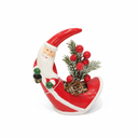 Santa Claus Decorative Figurine with Christmas Tree