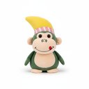 Monkey Plush Toy with Yellow Hat
